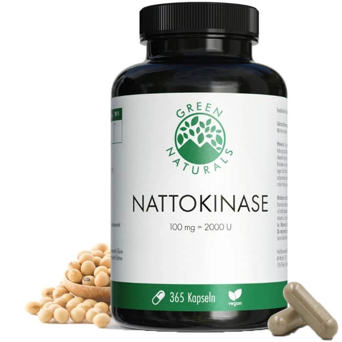 GREEN NATURALS Nattokinase 100 mg vegan Kapseln 365 St