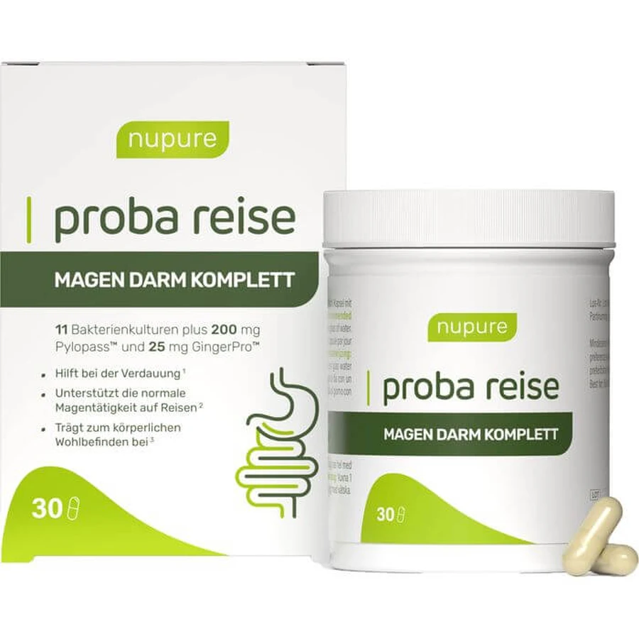 NUPURE proba reise Stomach Intestine Complete Capsules 30 kapsułek: ceny i cechy