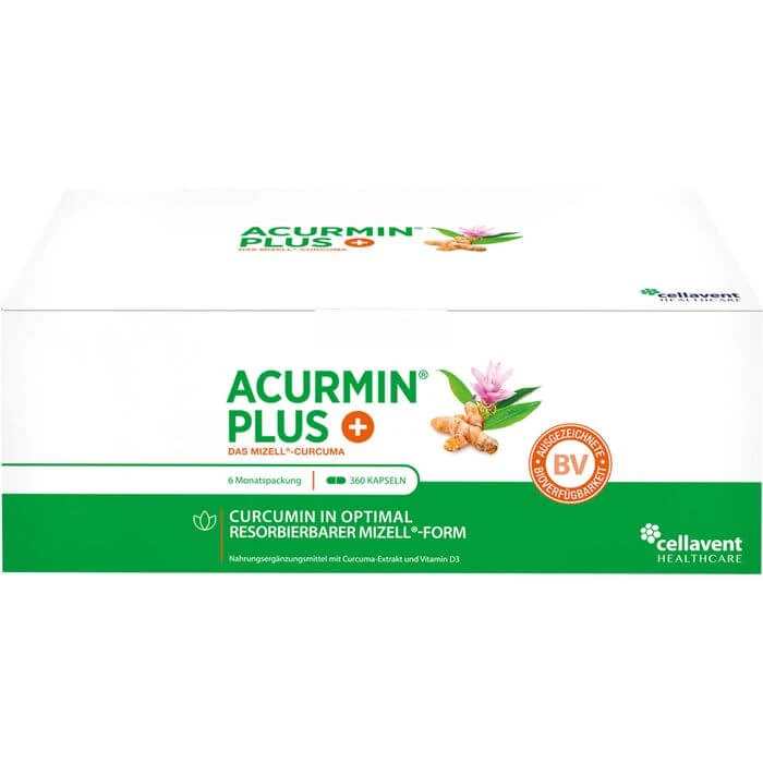 ACURMIN Plus Das Mizell-Curcuma Weichkapseln 360 St