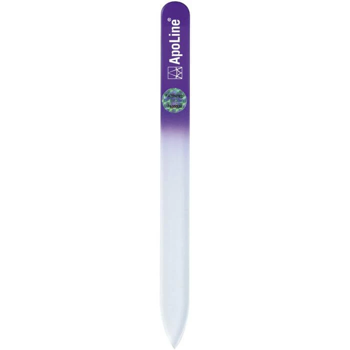 APOLINE Nagelfeile Glas 9 cm lila 1 St