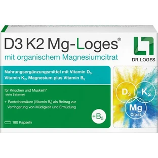 D3 K2 Mg-Loges Capsule 180 Capsule