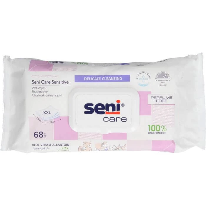 SENI care sensitive Feuchtpflegetücher 68 St