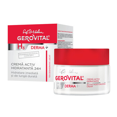 Gerovital H3 Derma+ aktive Feuchtigkeitscreme, 50 ml, Farmec