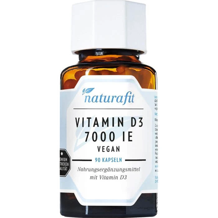 NATURAFIT Vitamin D3 7000 I.E. vegan Kapseln 90 St