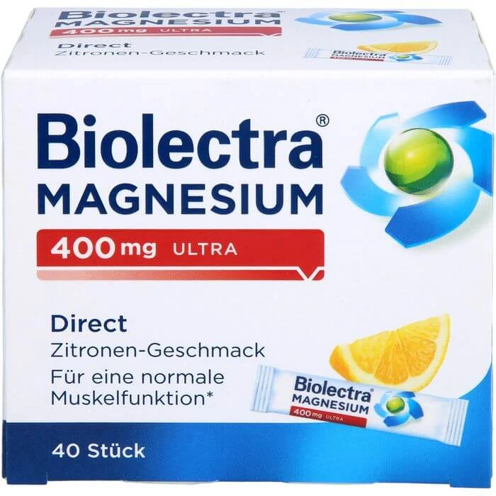 BIOLECTRA Magnesium 400 mg ultra Direct Zitrone 40 St
