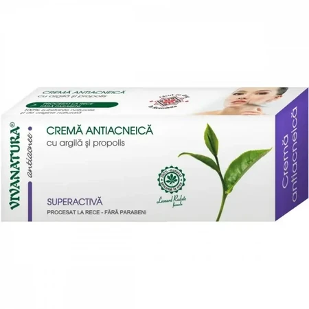 Crema antiacneica, 20 ml, Vivanatura