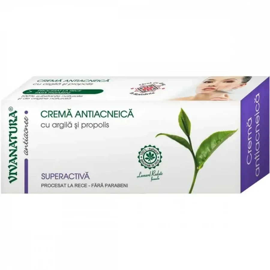 Crema antiacneica, 20 ml, Vivanatura