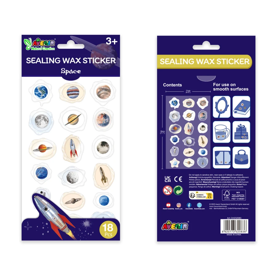 Imitation seal stickers - Space, Natural Creations collection