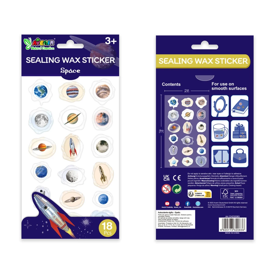 Imitation seal stickers - Space, Natural Creations collection