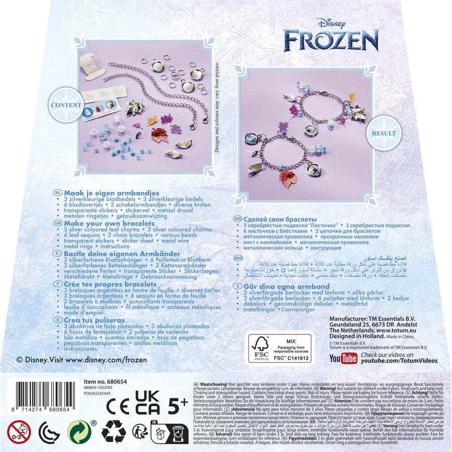 Creative set DIY Bracelets with Disney Frozen pendants