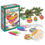 Globi di Natale in vetro colorato