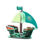 Modello 3D della nave pirata Djeco