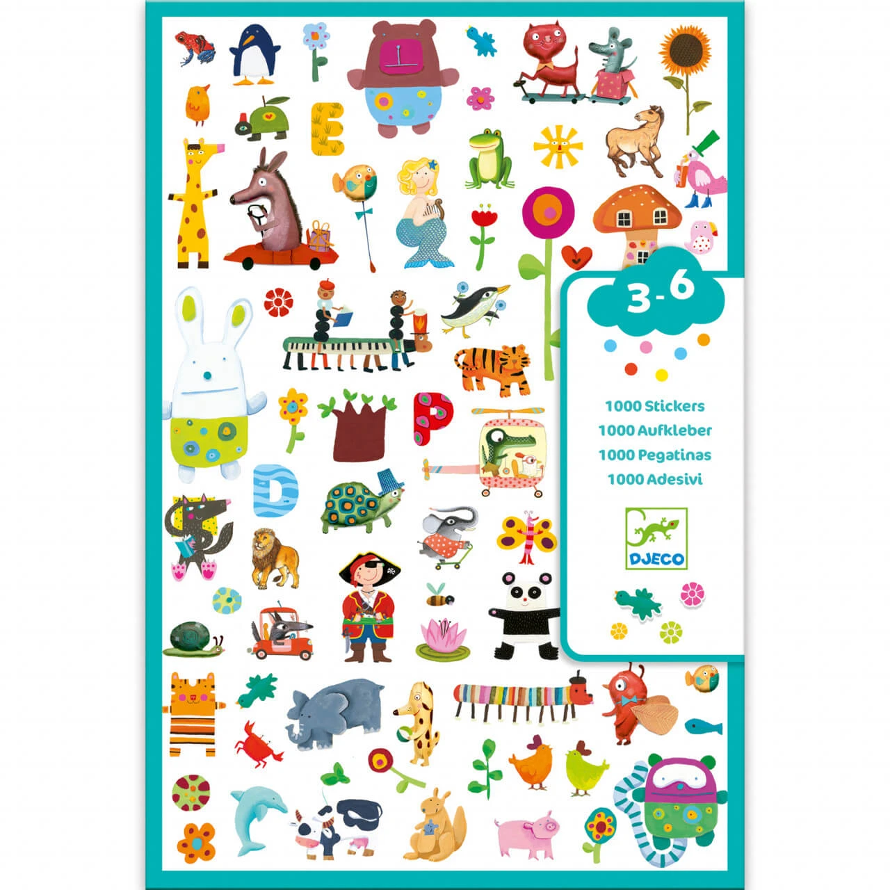 1000 Aufkleber für Kinder - Djeco