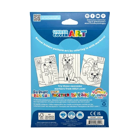 Set de colorat cu modele secrete Undercover Art - Catei