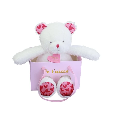 Ours en peluche "I Love You" dans un sac cadeau - 25 cm