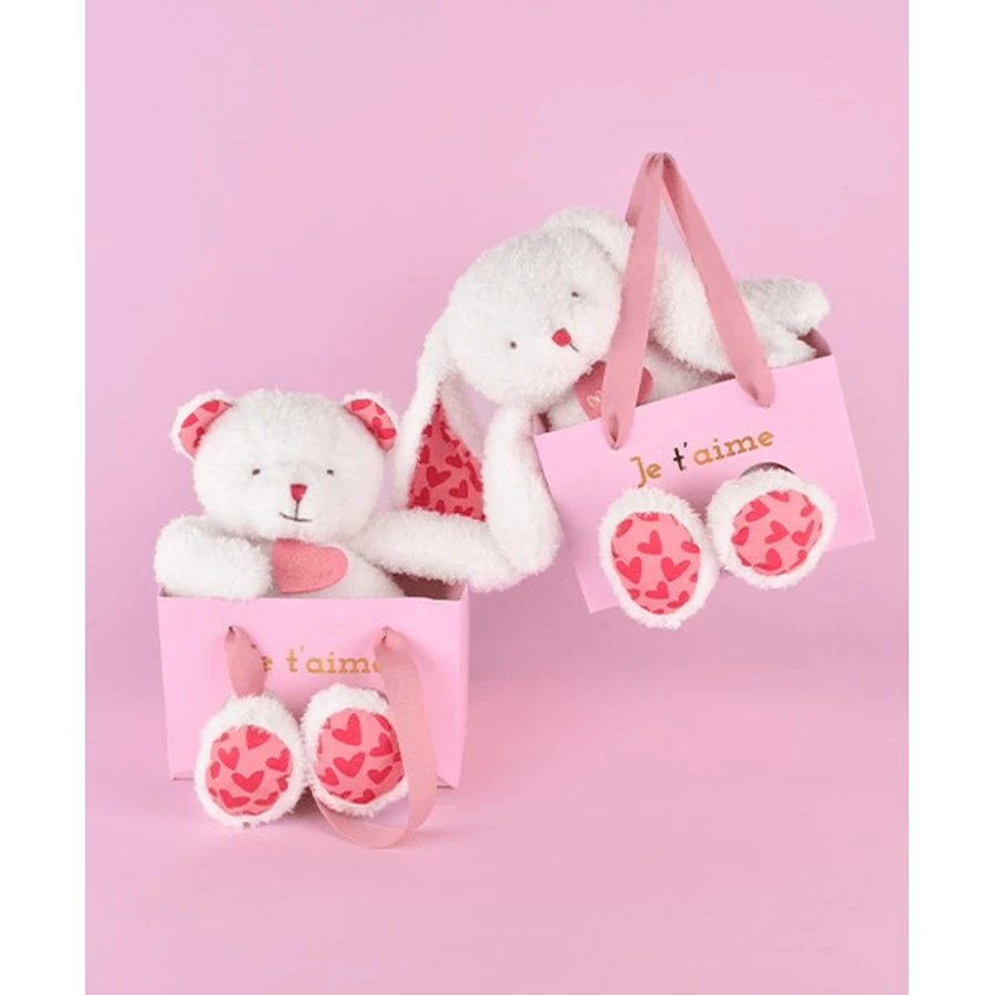Ours en peluche "I Love You" dans un sac cadeau - 25 cm
