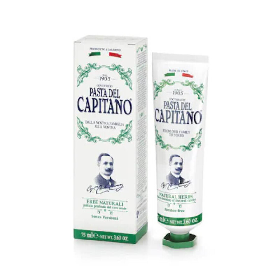 Del Capitano Pasta de dinti cu plante natur 0374 x75 ml