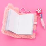 Breloc Mini-jurnal Girabrilla – notebook miniatural cu pix