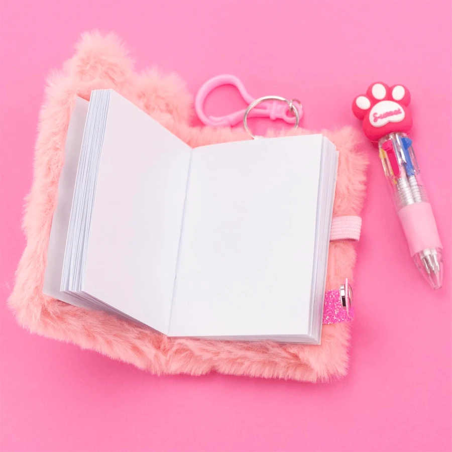 Breloc Mini-jurnal Girabrilla – notebook miniatural cu pix