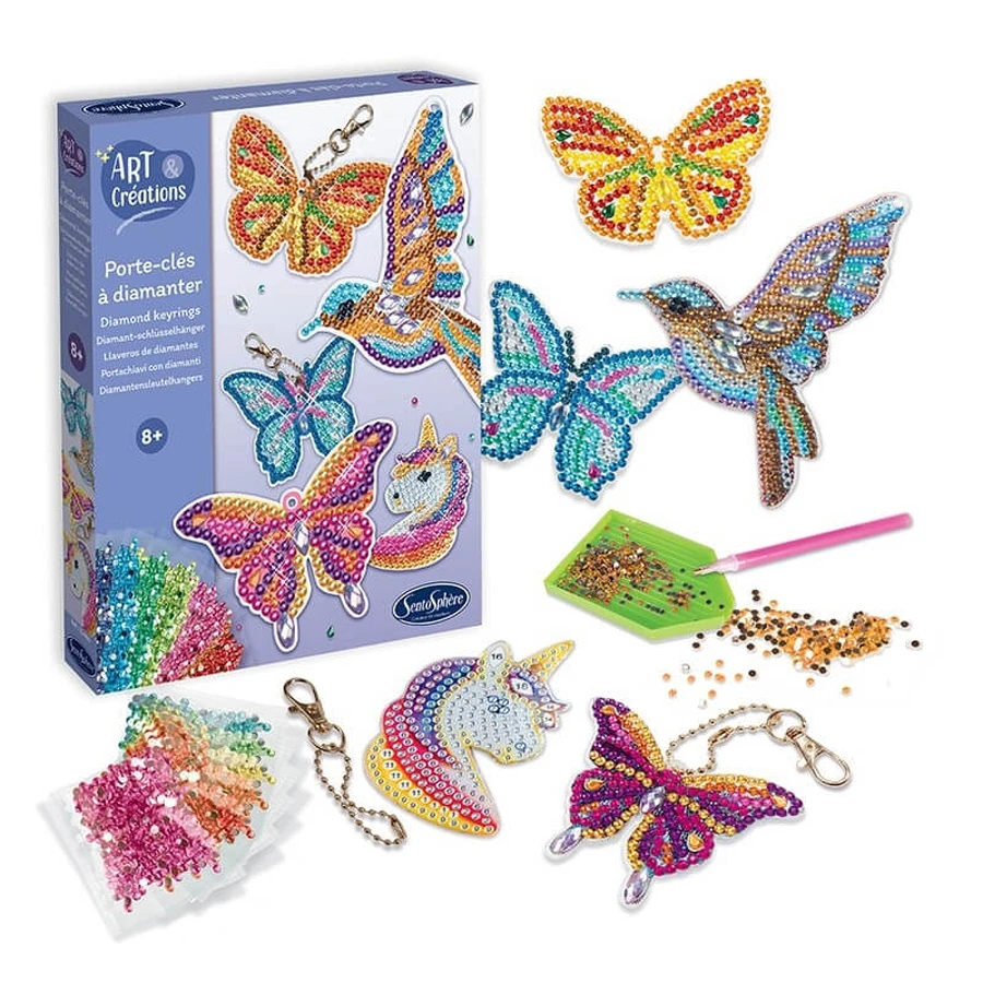 Kit creativ cu diamante / strasuri - Brelocuri - Sentosphere