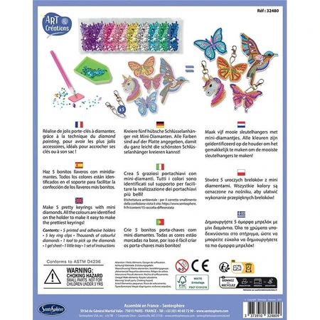 Kit creativ cu diamante / strasuri - Brelocuri - Sentosphere
