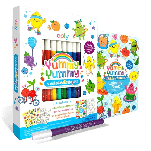 Yummy Yummy Scented Coloring Set - 3 in 1