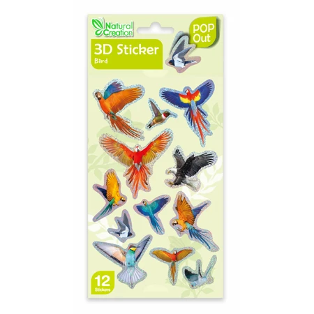 3D Stickers - Vogels, collectie Natural Creations