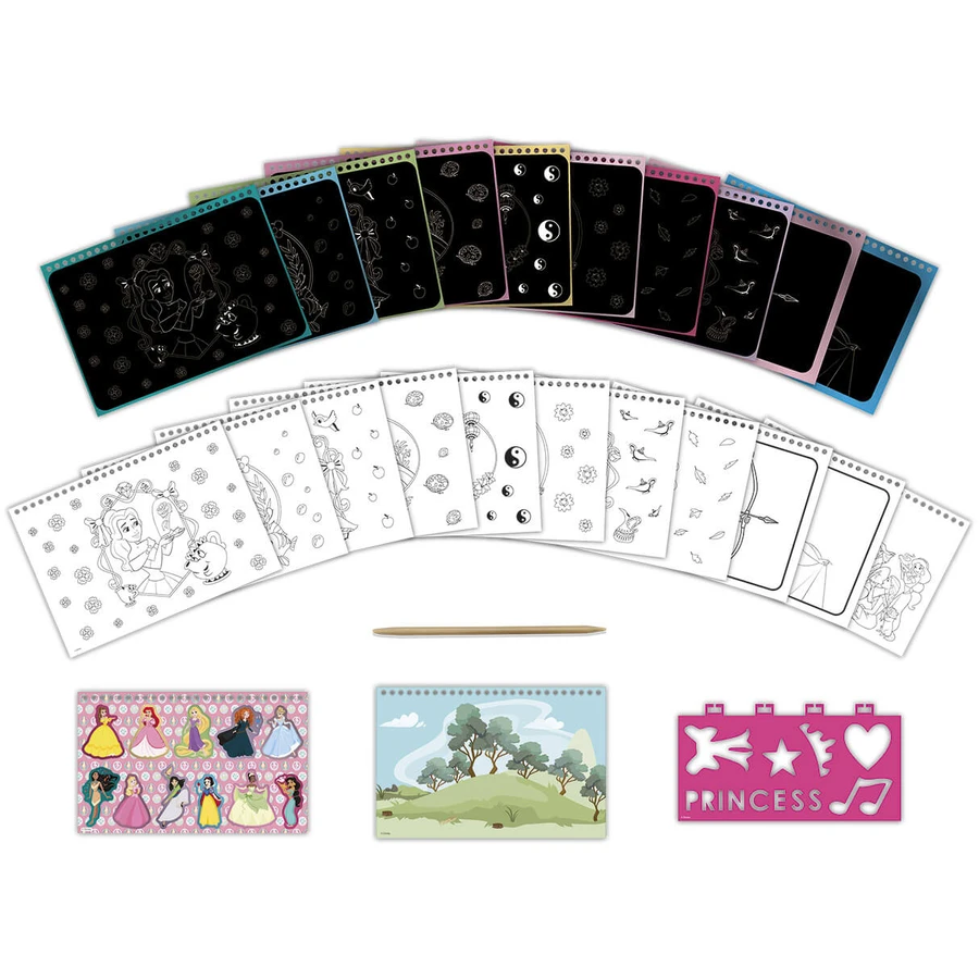 Creative Disney Princess Scraping and Coloring Set