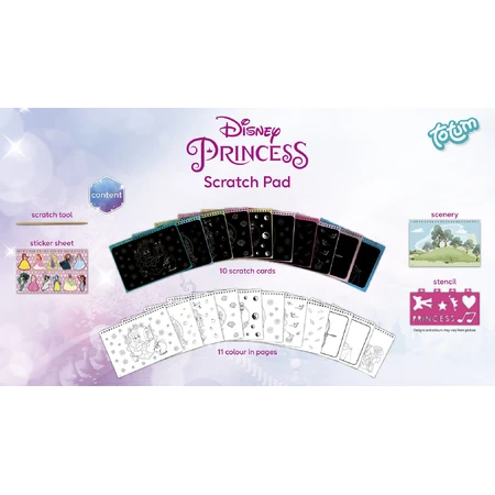 Creative Disney Princess Scraping and Coloring Set