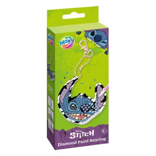 Kreatives DIY-Set, Gestalte deinen eigenen Schlüsselanhänger mit Diamant-Maltechnik, Disney Lilo und Stitch