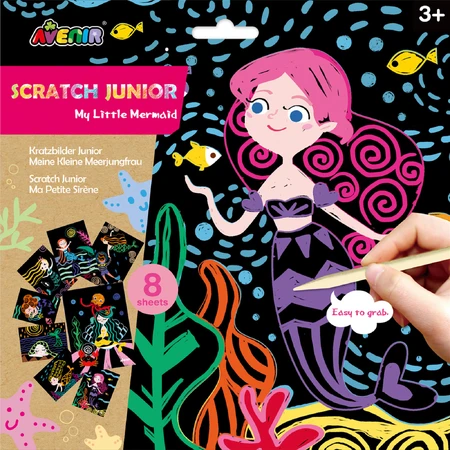 Set de razuit Scratch Junior - Mica Mea Sirenă