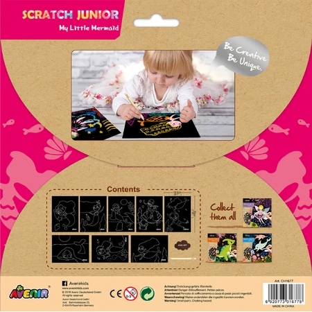 Set de razuit Scratch Junior - Mica Mea Sirenă