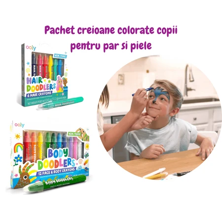 Colored pencils for hair and skin