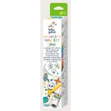 Set de rouleaux de dessin autocollants - 3 m et 12 crayons de couleur, Space - Haku Yoka