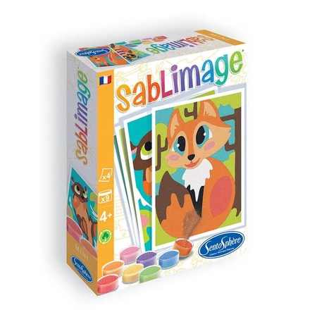 Kit de sable créatif - Mini Sablimage Animaux de la forêt - Sentosphère