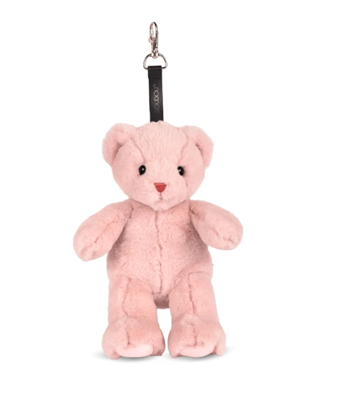 Teddybär - bezaubernder Schlüsselanhänger, 20 cm, Puderrosa