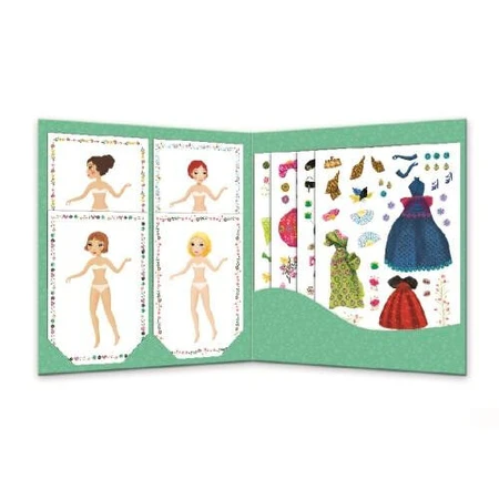 Djeco herpositioneerbare stickers - mode