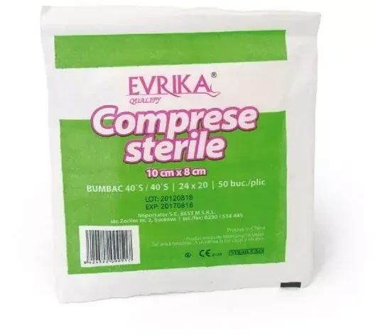 Evrika sterile Kompresse 10 cm x 8 cm