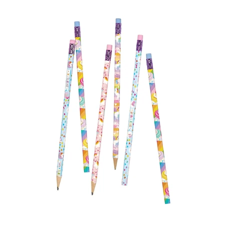 Creioane grafit HB, Unicorni - Set de 12