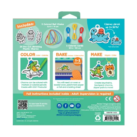 Set artistic DYI - Shrink-Its! - creaza brelocuri prin micsorare - Fun Friends