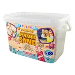 Nisip senzorial modelabil in cutie - natural, 5 kg