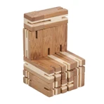 Joc logic puzzle 3D din bambus Flexi-cub