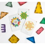 Schede mandala per set di costruzioni magnetiche