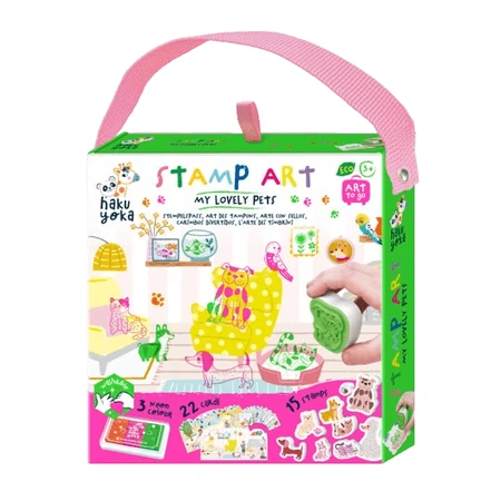 Haku Yoka portable stamp set - My beloved pets