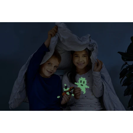 Set constructie educativ Plus-Plus Glow in the Dark, 3000 piese pentru activitati STEM si dezvoltare creativa
