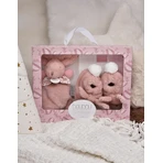 Bunny Bunny Doudou® - Rosa Teddybunny und Plüschtier-Set