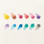 Metaliczne kredki akwarelowe Rainbow Sparkle z brokatem - zestaw 12 sztuk: ceny i cechy