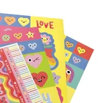 Abtibilduri Stickiville Happy Hearts - 10 pagini