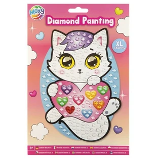 Set creativ diamond painting cu strasuri mari, A5