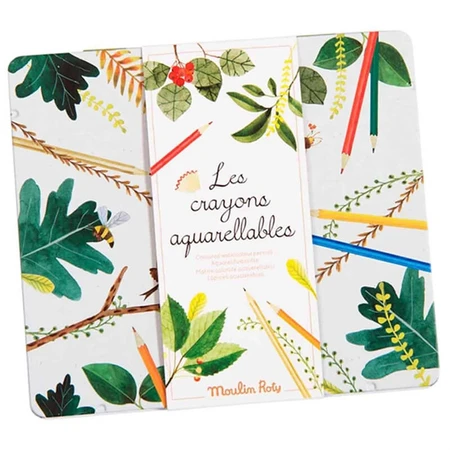 Lápices de acuarela en estuche metálico, Moulin Roty